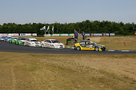 Kasper Jensen var i front under andet heat.